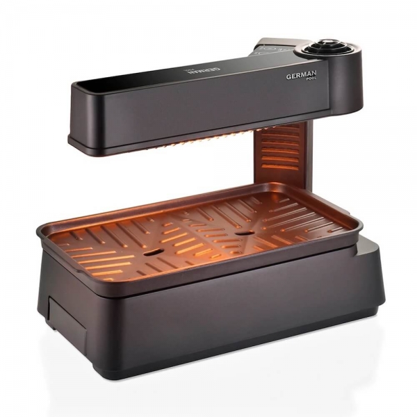 German Pool 德國寶 KQB-29E 22厘米 迷你韓式光波燒烤爐 | 光波無煙/少油/雙烤盤